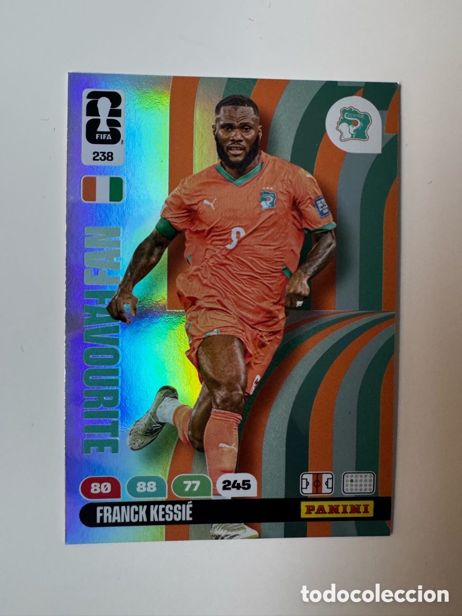 Cromos de F&uacute;tbol: ADRENALYN XL FIFA WORLD CUP 2026 &ndash; FAN FAVOURITE N&ordm; 238 &ndash; Franck Kessi&eacute; Costa de Marfil