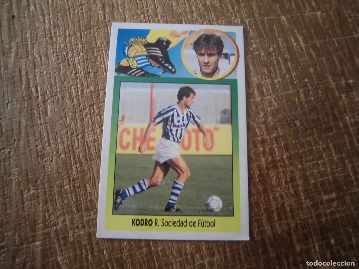 Cromos de F&uacute;tbol: KODRO REAL SOCIEDAD LIGA 93-94 EDICIONES ESTE CROMO CART&Oacute;N RECUPERADO