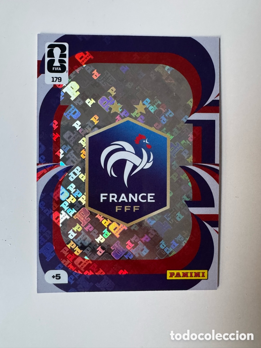 Cromos de F&uacute;tbol: ADRENALYN XL FIFA WORLD CUP 2026 &ndash; ESCUDO N&ordm; 179 &ndash; Francia