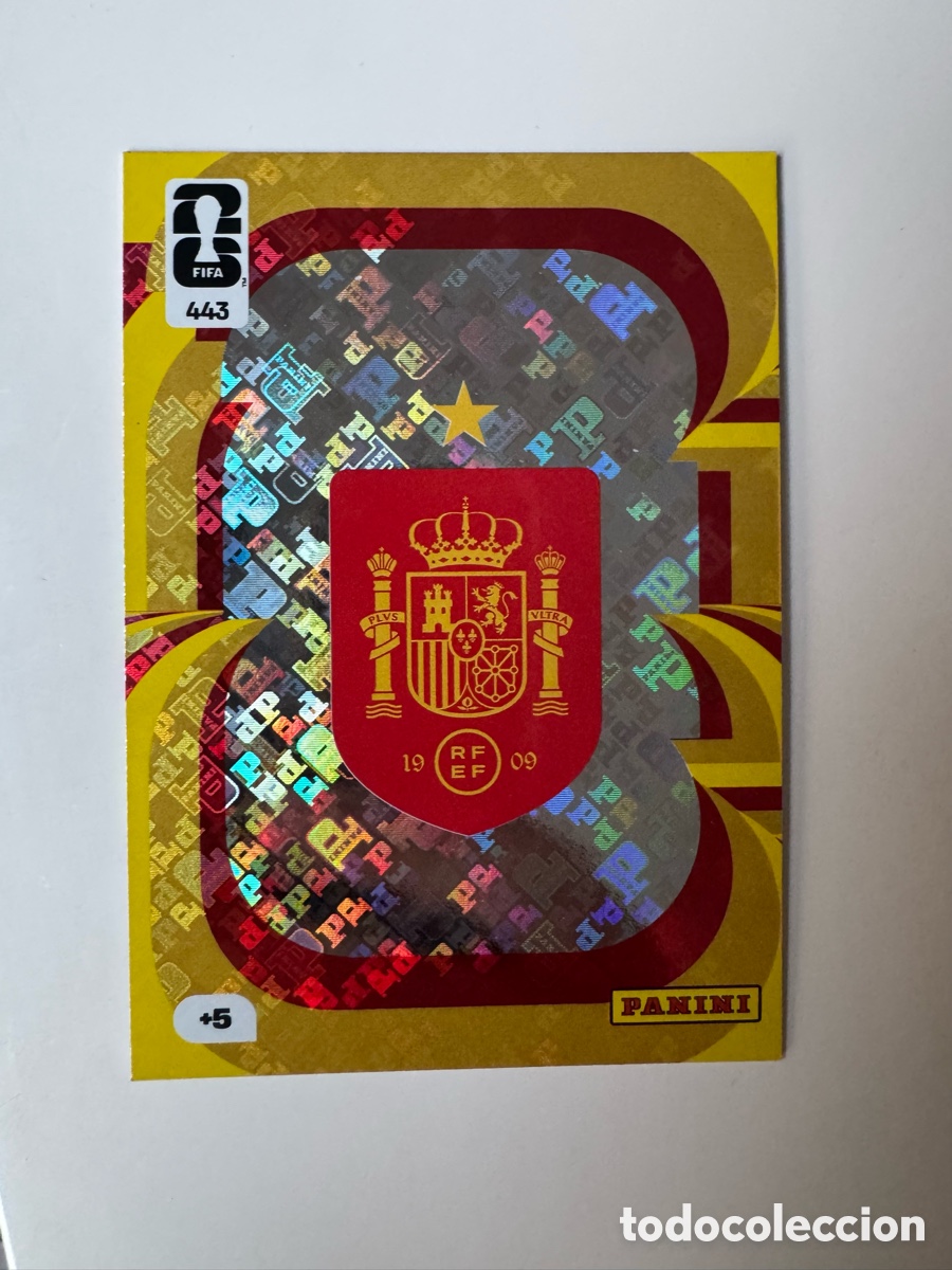 Cromos de F&uacute;tbol: ADRENALYN XL FIFA WORLD CUP 2026 &ndash; ESCUDO N&ordm; 443 &ndash; Espa&ntilde;a