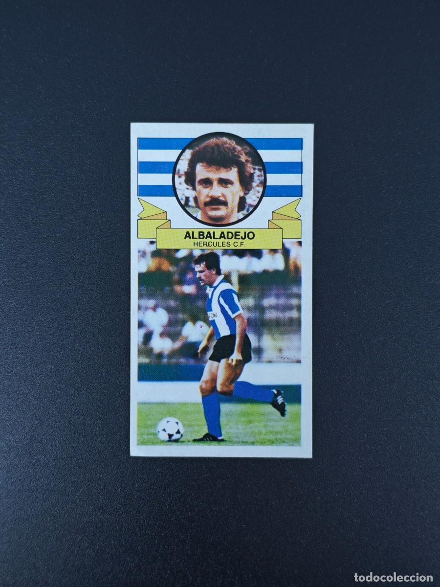 Cromos de F&uacute;tbol: CROMO LIGA ESTE ALBADALEJO FICHAJE 6 HERCULES NUNCA PEGADO SIN PEGAR 85 86 1985 1986 RA526