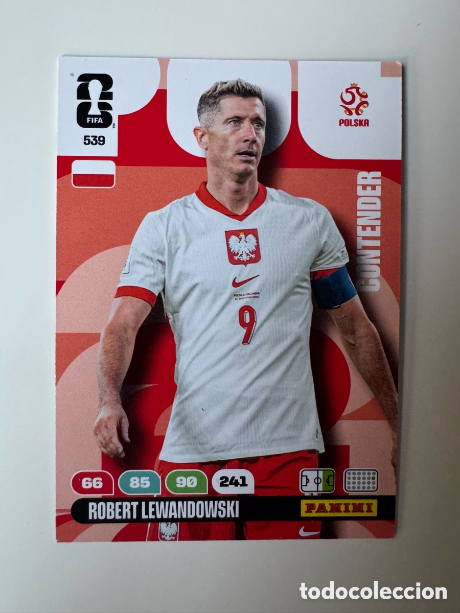 Cromos de F&uacute;tbol: ADRENALYN XL FIFA WORLD CUP 2026 &ndash; N&ordm; 539 &ndash; Robert Lewandowski Polonia