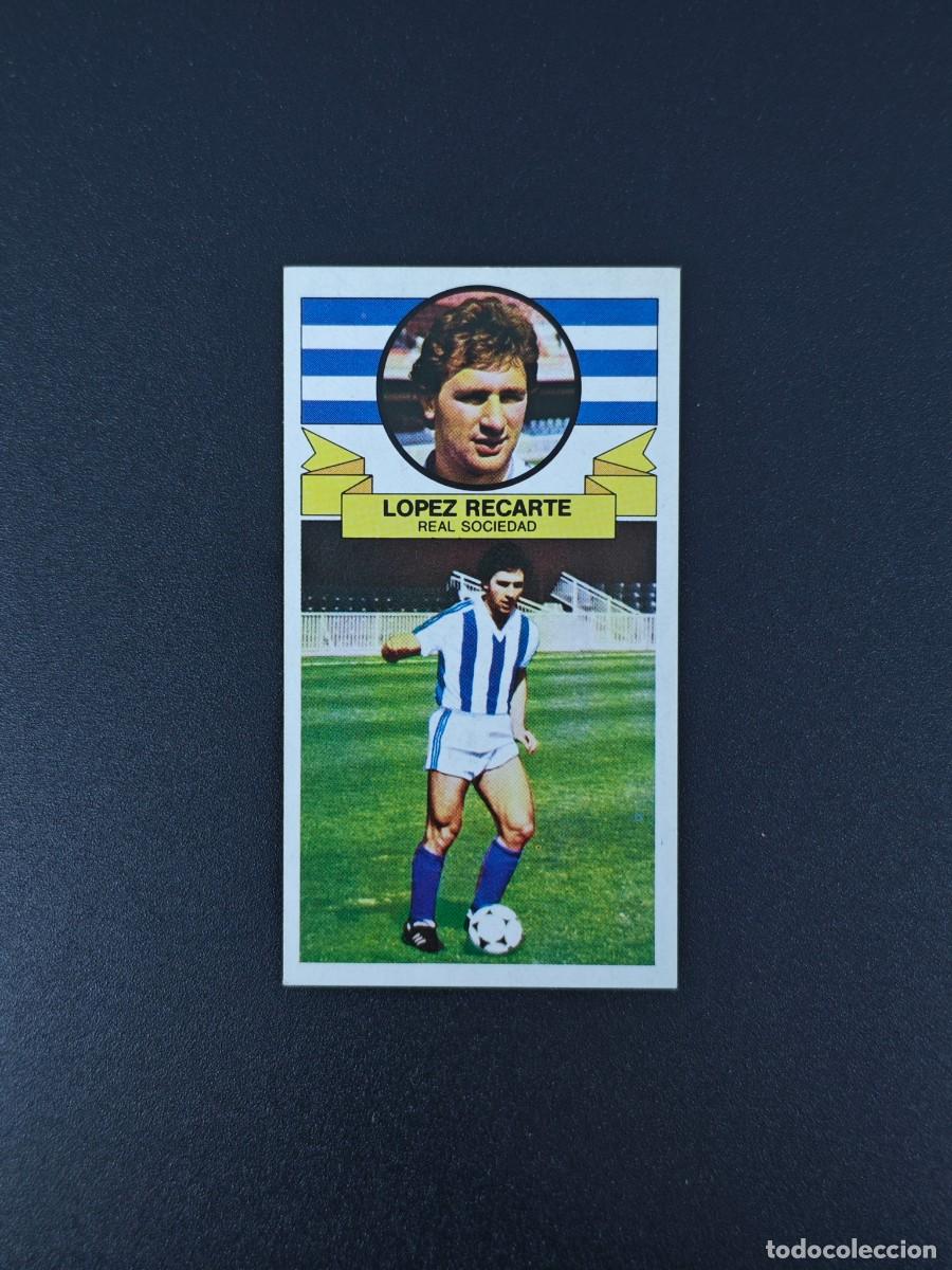 Cromos de F&uacute;tbol: CROMO LIGA ESTE LOPEZ RECARTE FICHAJE 2 REAL SOCIEDAD NUNCA PEGADO SIN PEGAR 85 86 1985 1986 RA526
