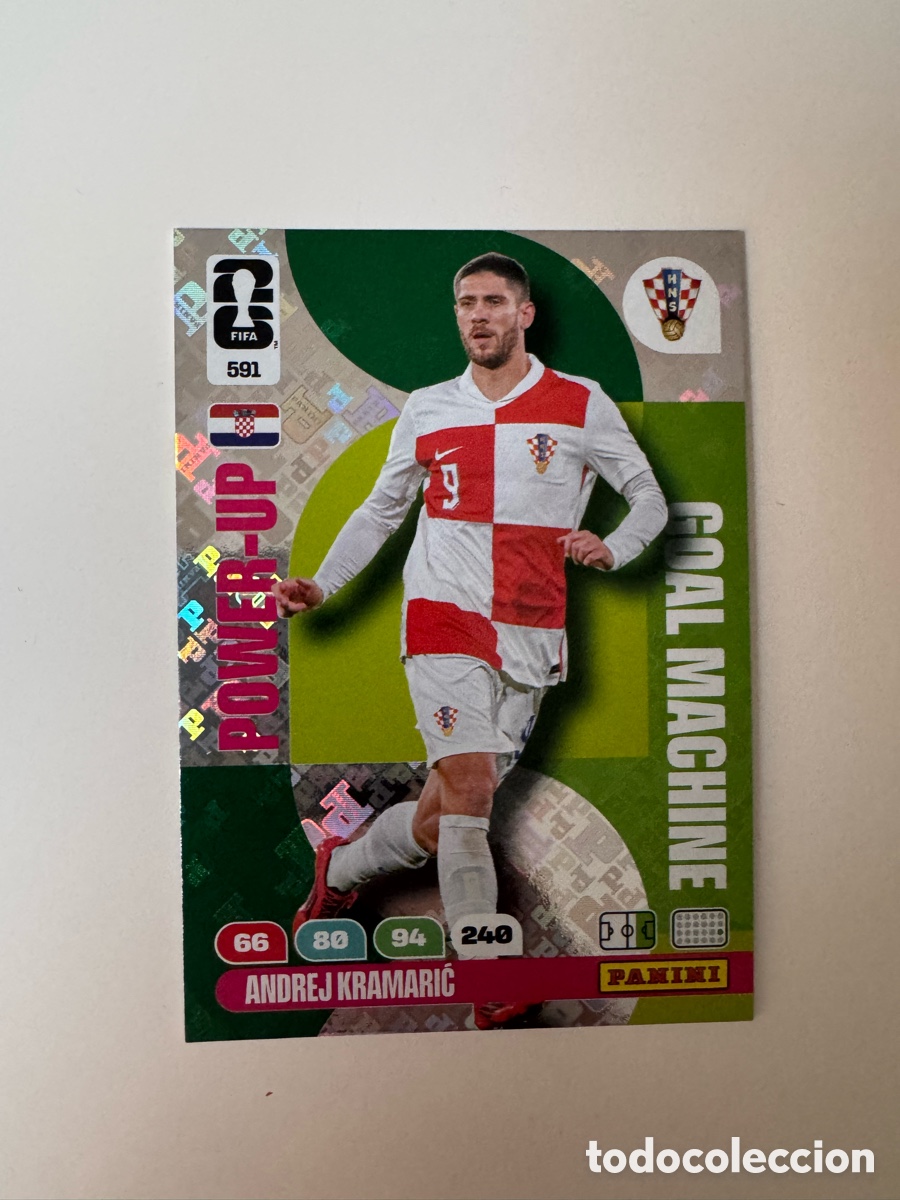 Cromos de F&uacute;tbol: ADRENALYN XL FIFA WORLD CUP 2026 &ndash; GOAL MACHINE N&ordm; 591 &ndash; Andrej Kramarić Croacia