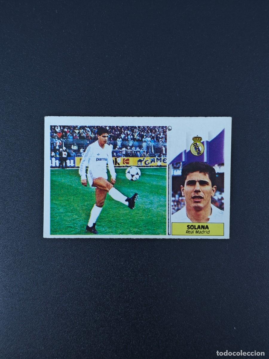 Cromos de F&uacute;tbol: CROMO LIGA ESTE SOLANA REAL MADRID NUNCA PEGADO SIN PEGAR 86 87 1986 1987 RA526