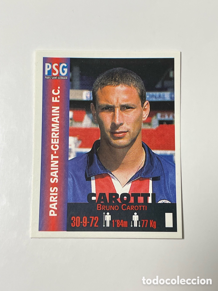 Cromos de F&uacute;tbol: Bruno Carotti Paris Saint Germain Panini Equipos de Europa 1999 #265