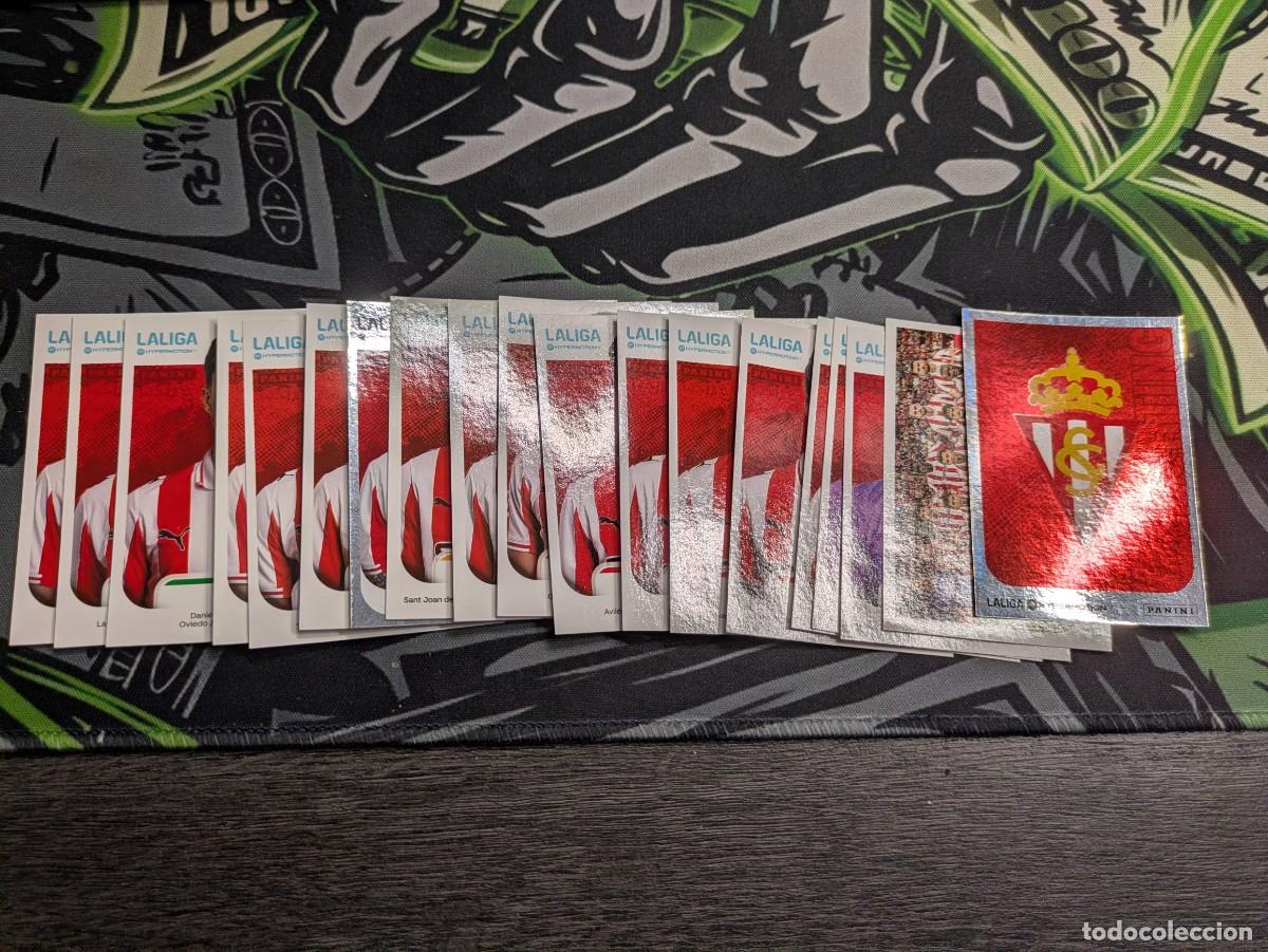 Cromos de F&uacute;tbol: Lote 20 cromos Real Sporting de Gij&oacute;n - Liga Hypermotion 2025/26 - Panini - Sin pegar