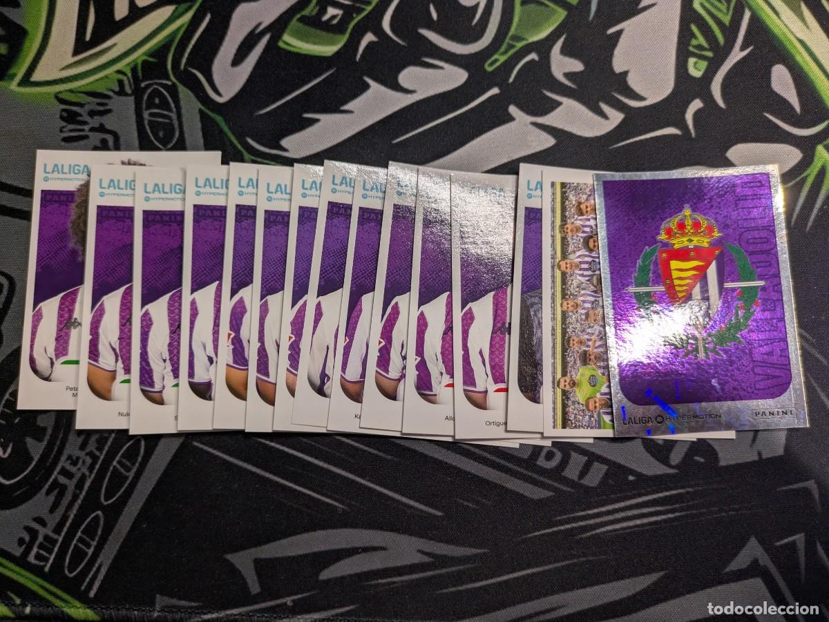 Cromos de F&uacute;tbol: Lote 15 cromos Real Valladolid - Liga Hypermotion 2025/26 - Panini - Sin pegar