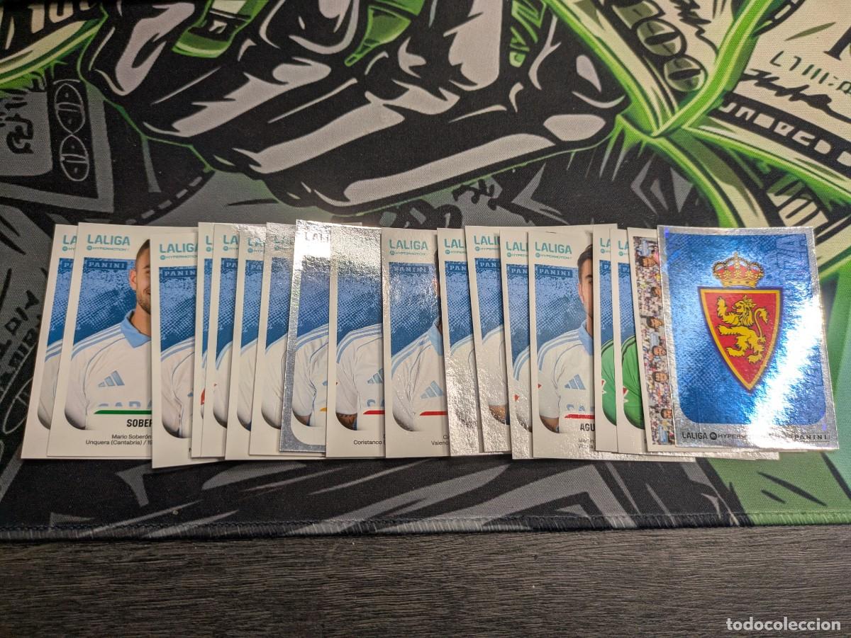 Cromos de F&uacute;tbol: Lote 18 cromos Real Zaragoza - Liga Hypermotion 2025/26 - Panini - Sin pegar