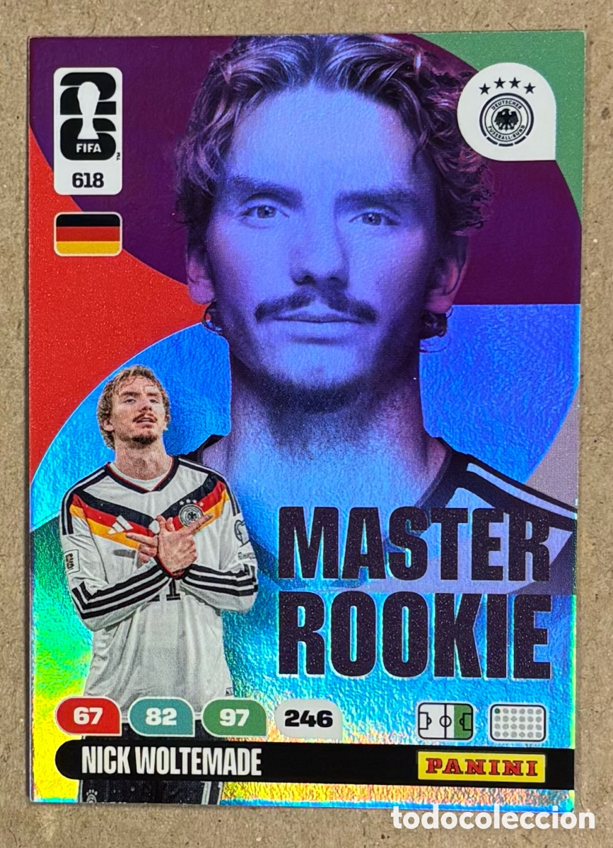 Cromos de F&uacute;tbol: NICK WOLTEMADE (ALEMANIA). CARTA FAN FAVOURITE PANINI ADRENALYN XL FIFA WORLD 2026. #618.