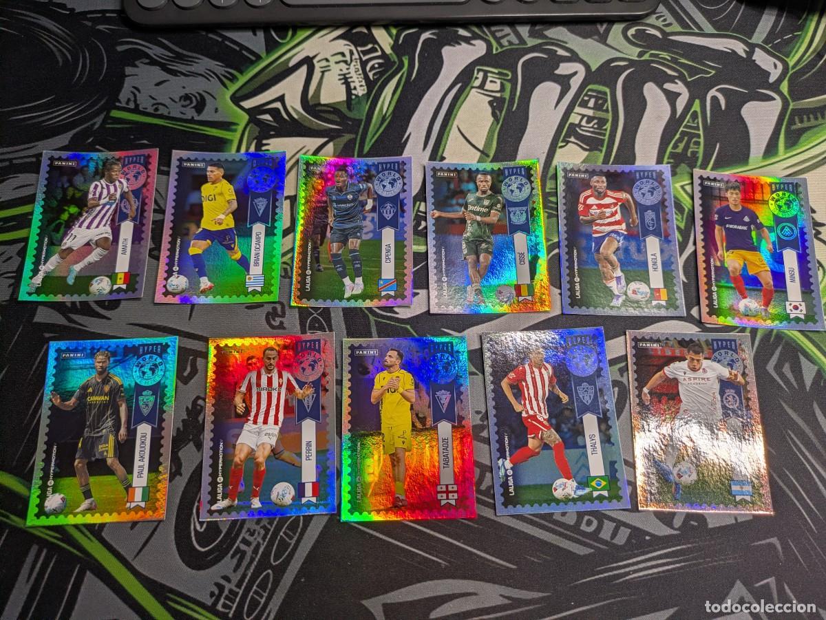 Cromos de F&uacute;tbol: Lote 11 Cromos Especiales Final de &Aacute;lbum - Liga Hypermotion 2025/26 - Panini - Sin pegar