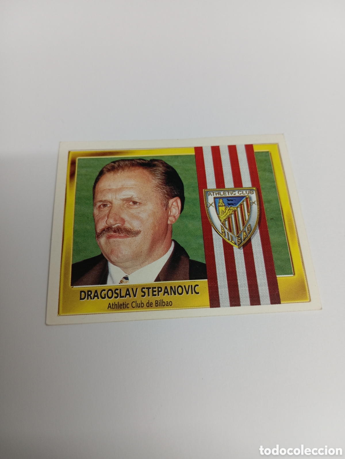 Cromos de F&uacute;tbol: ENTRENADOR DRAGOSLAV STEPANOVIC Athletic Club Liga Este 1995 1996 NUEVO SIN PEGAR PANINI 95 96