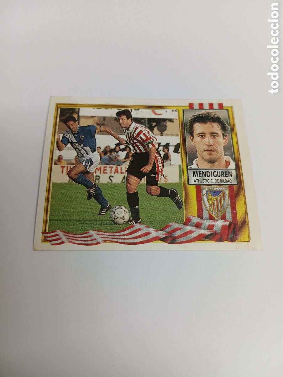 Cromos de F&uacute;tbol: MENDIGUREN Athletic Club Liga Este 1995 1996 NUEVO SIN PEGAR PANINI 95 96