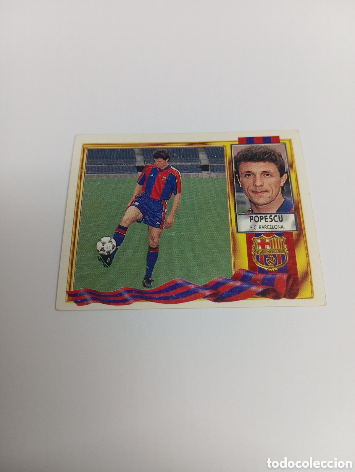 Cromos de F&uacute;tbol: POPESCU Barcelona Liga Este 1995 1996 NUEVO SIN PEGAR PANINI 95 96