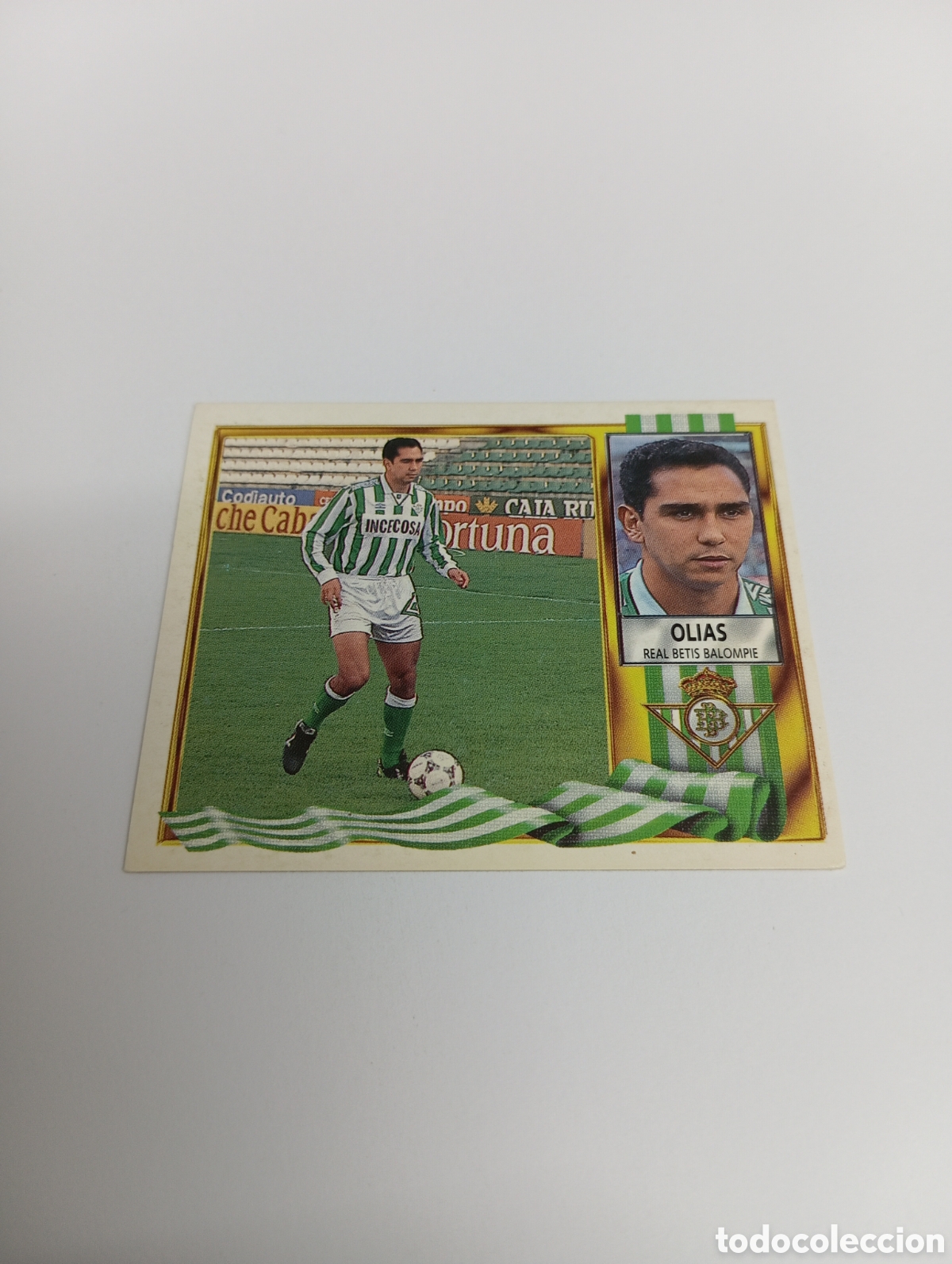Cromos de F&uacute;tbol: OLIAS Betis Liga Este 1995 1996 NUEVO SIN PEGAR PANINI 95 96