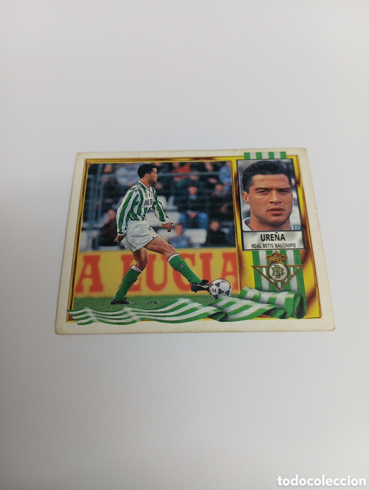 Cromos de F&uacute;tbol: URE&Ntilde;A Betis Liga Este 1995 1996 NUEVO SIN PEGAR PANINI 95 96