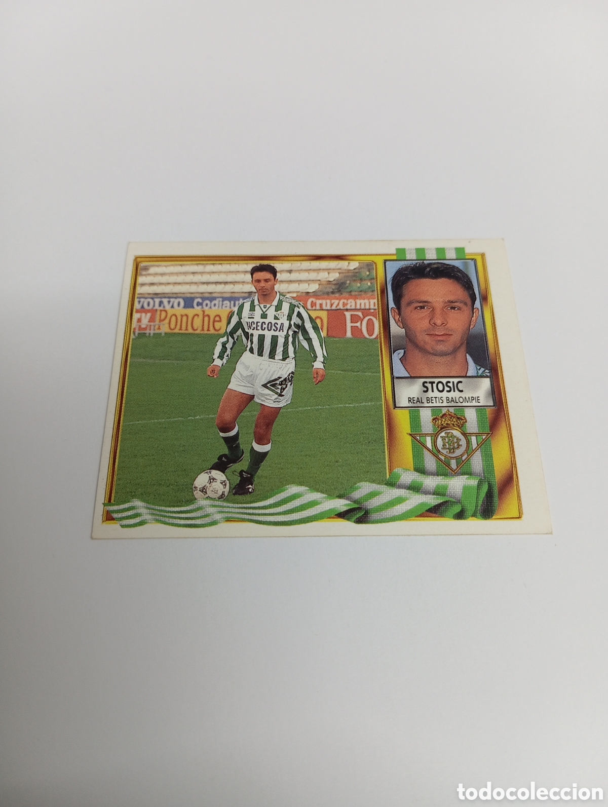Cromos de F&uacute;tbol: STOSIC Betis Liga Este 1995 1996 NUEVO SIN PEGAR PANINI 95 96
