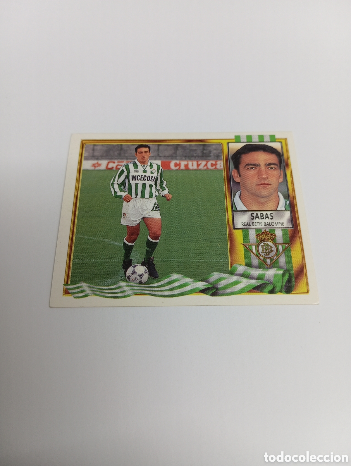 Cromos de F&uacute;tbol: SABAS Betis Liga Este 1995 1996 NUEVO SIN PEGAR PANINI 95 96