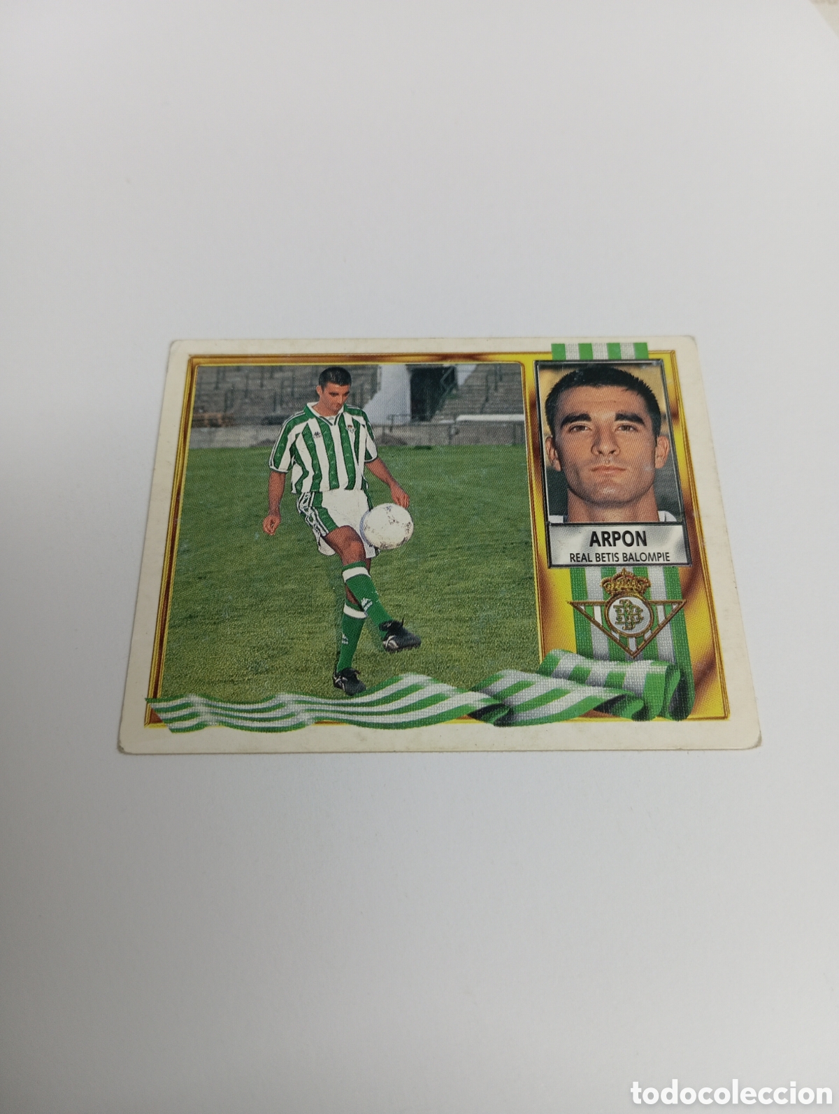 Cromos de F&uacute;tbol: ARP&Oacute;N COLOCA Betis Liga Este 1995 1996 NUEVO SIN PEGAR PANINI 95 96