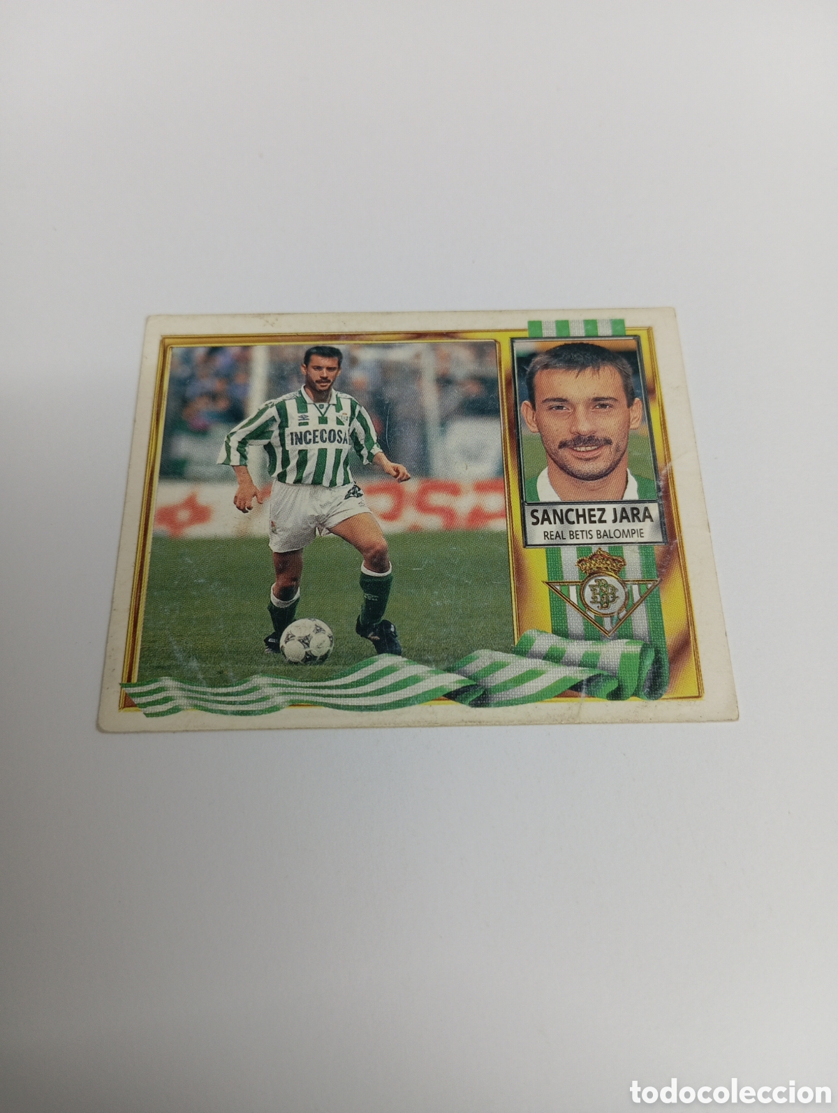 Cromos de F&uacute;tbol: S&Aacute;NCHEZ JARA COLOCA Betis Liga Este 1995 1996 NUEVO SIN PEGAR PANINI 95 96