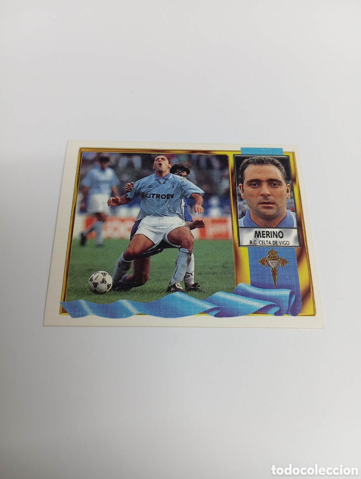 Cromos de F&uacute;tbol: MERINO Celta de Vigo Liga Este 1995 1996 NUEVO SIN PEGAR PANINI 95 96