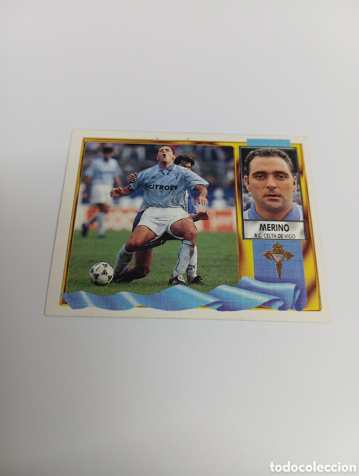 Cromos de F&uacute;tbol: MERINO Celta de Vigo Liga Este 1995 1996 NUEVO SIN PEGAR PANINI 95 96