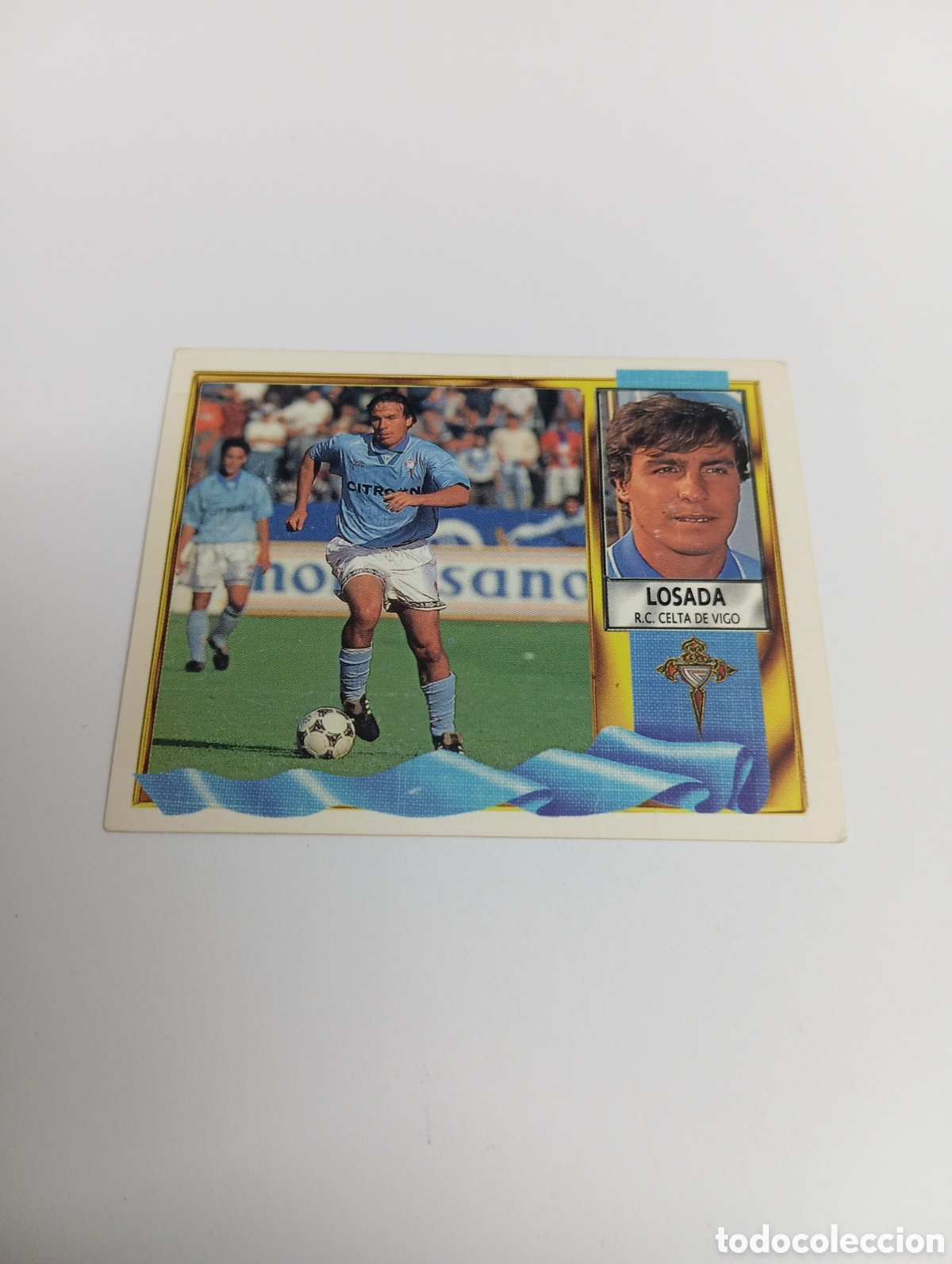 Cromos de F&uacute;tbol: LOSADA BAJA Celta de Vigo Liga Este 1995 1996 NUEVO SIN PEGAR PANINI 95 96
