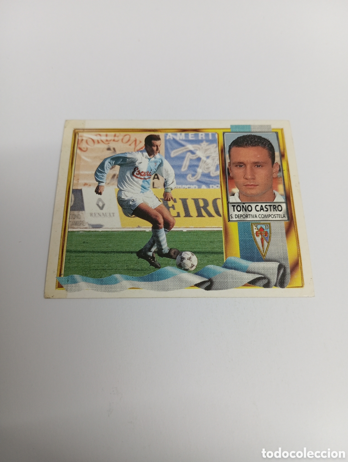 Cromos de F&uacute;tbol: TO&Ntilde;O CASTRO Compostela Liga Este 1995 1996 NUEVO SIN PEGAR PANINI 95 96