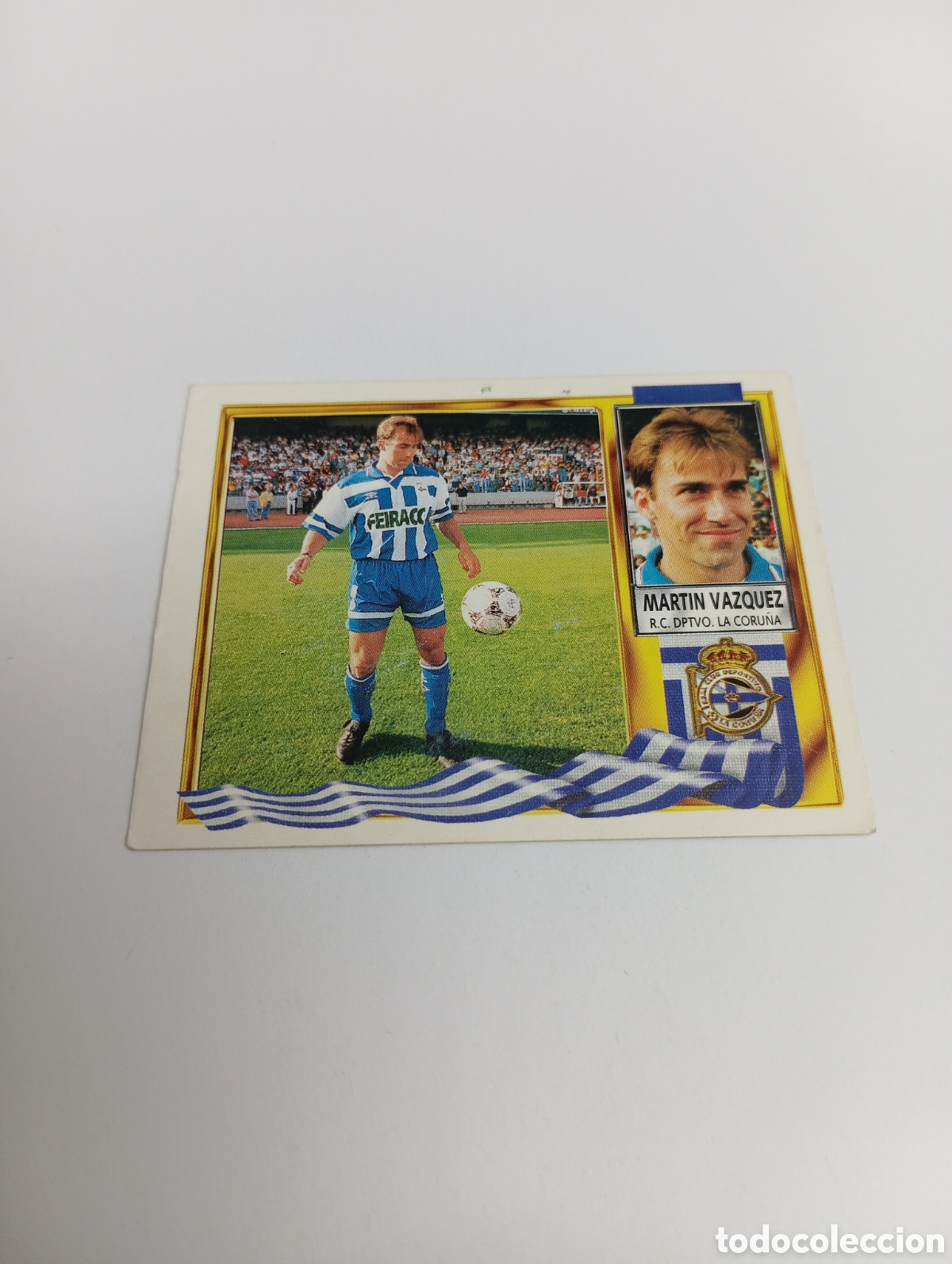 Cromos de F&uacute;tbol: MARTIN V&Aacute;ZQUEZ Deportivo Liga Este 1995 1996 NUEVO SIN PEGAR PANINI 95 96