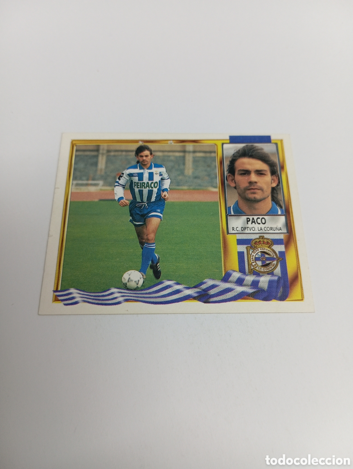 Cromos de F&uacute;tbol: PACO Deportivo Liga Este 1995 1996 NUEVO SIN PEGAR PANINI 95 96