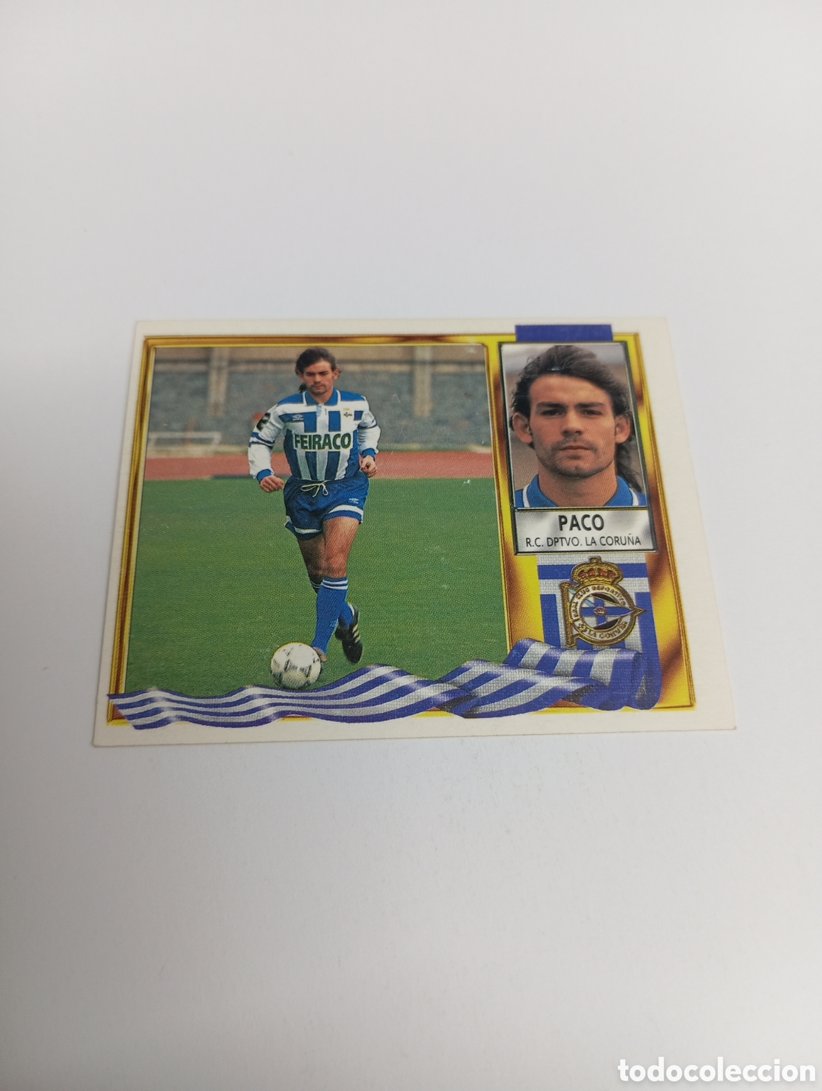 Cromos de F&uacute;tbol: PACO Deportivo Liga Este 1995 1996 NUEVO SIN PEGAR PANINI 95 96