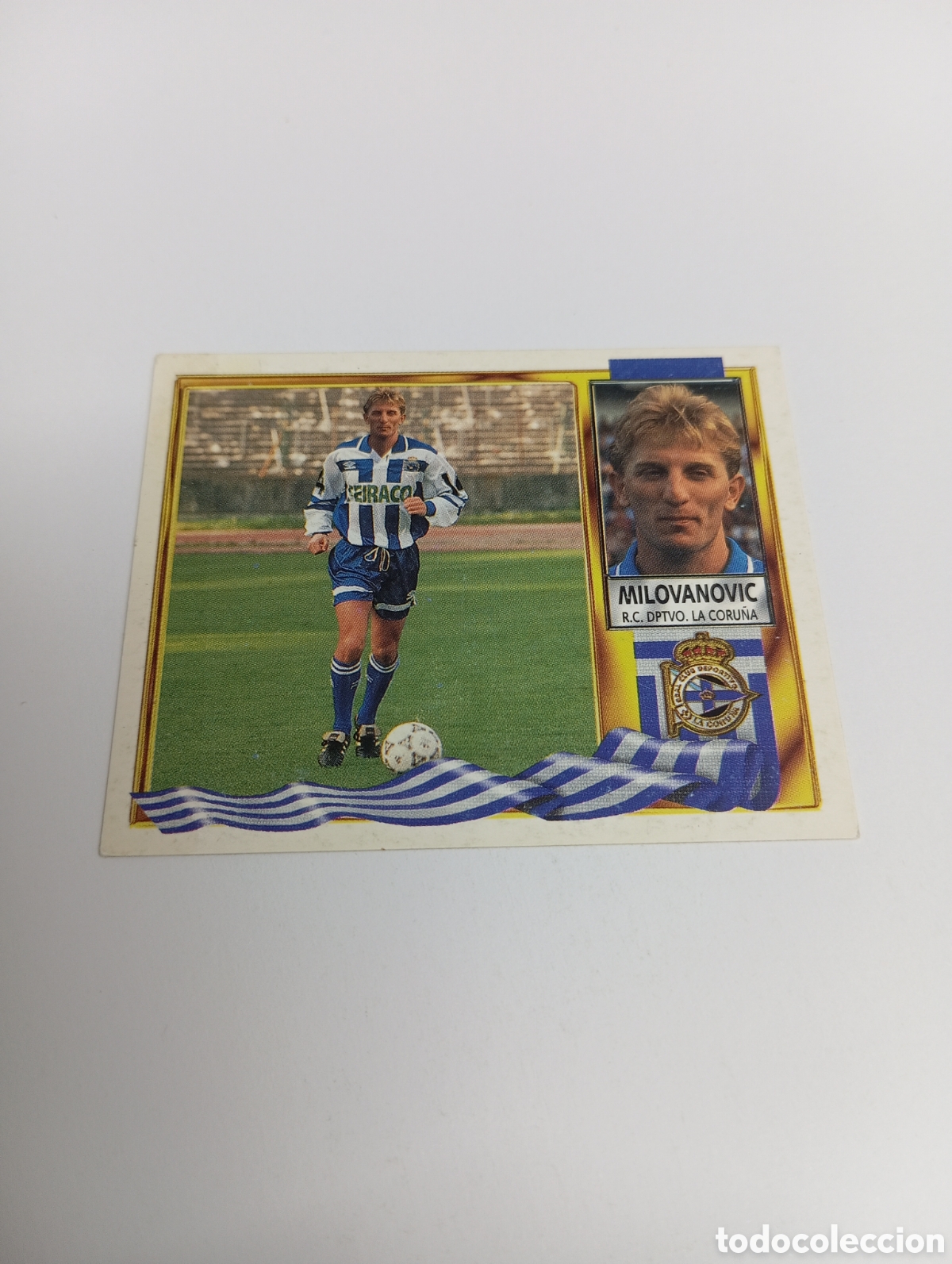Cromos de F&uacute;tbol: MILOVANOVIC COLOCA Deportivo Liga Este 1995 1996 NUEVO SIN PEGAR PANINI 95 96