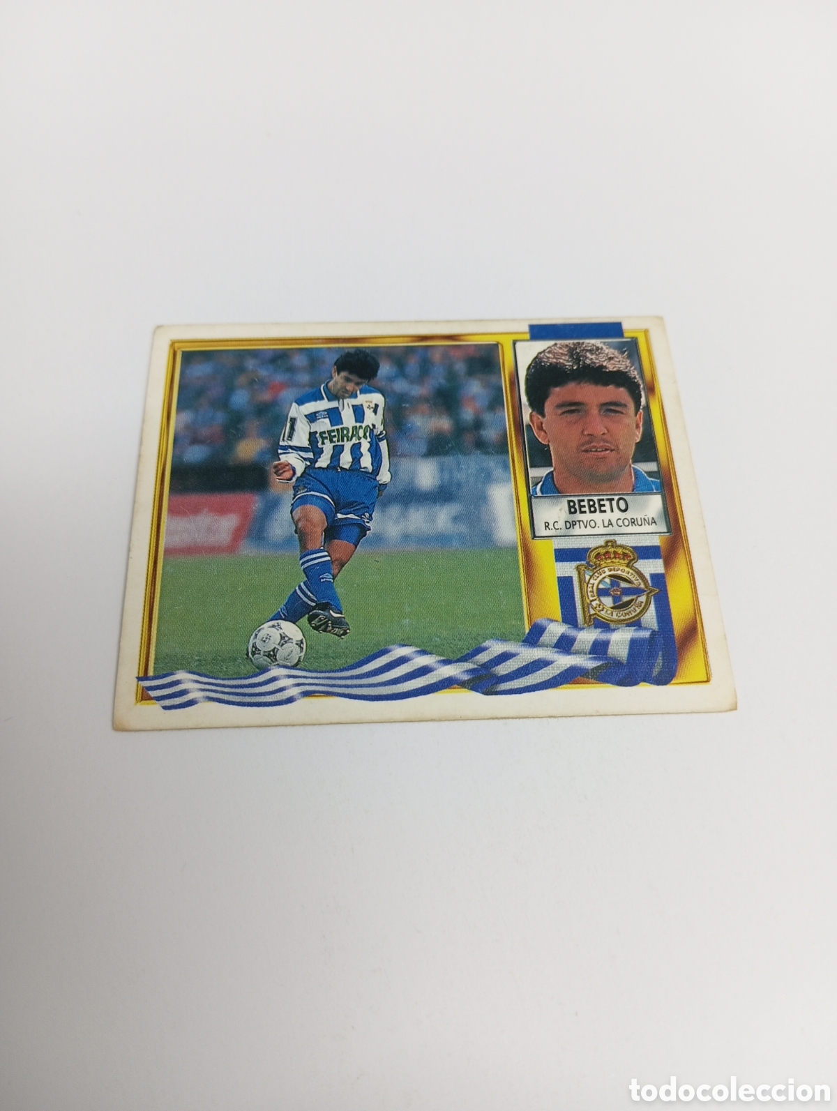 Cromos de F&uacute;tbol: BEBETO Deportivo Liga Este 1995 1996 NUEVO SIN PEGAR PANINI 95 96