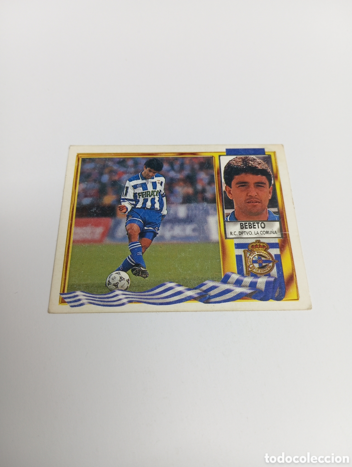 Cromos de F&uacute;tbol: BEBETO Deportivo Liga Este 1995 1996 NUEVO SIN PEGAR PANINI 95 96