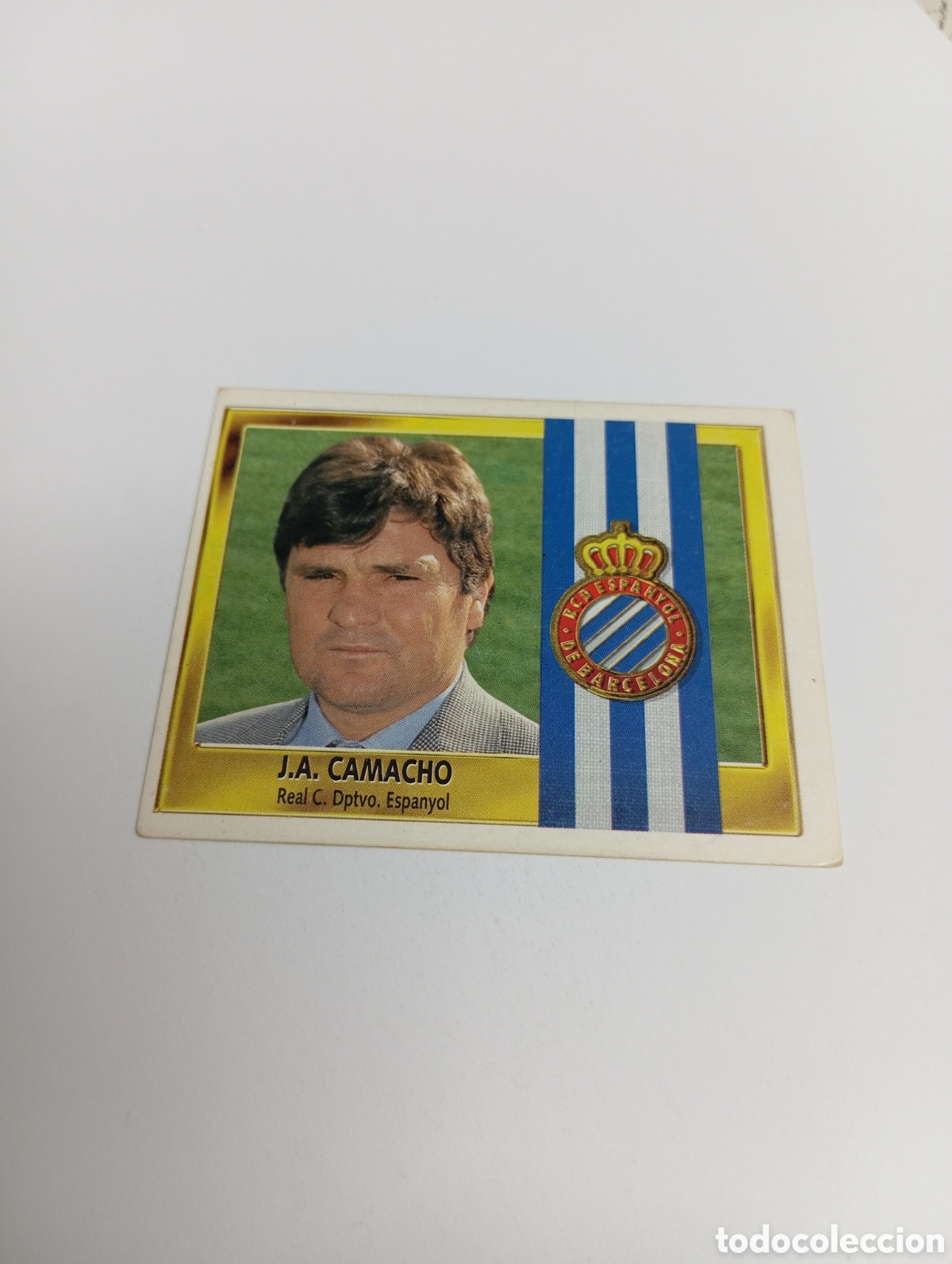 Cromos de F&uacute;tbol: ENTRENADOR CAMACHO Espanyol Espa&ntilde;ol Liga Este 1995 1996 NUEVO SIN PEGAR PANINI 95 96