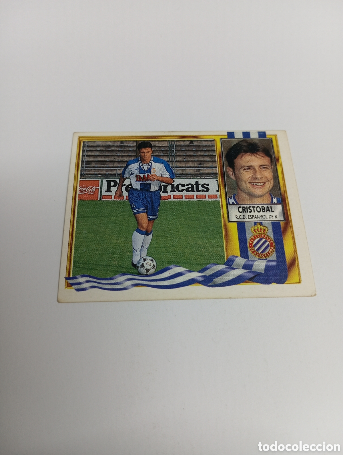Cromos de F&uacute;tbol: CRIST&Oacute;BAL Espanyol Espa&ntilde;ol Liga Este 1995 1996 NUEVO SIN PEGAR PANINI 95 96
