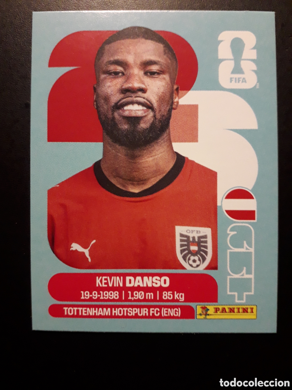 Cromos de F&uacute;tbol: DANSO AUSTRIA AUT 5 MUNDIAL F&Uacute;TBOL 2026 FIFA WORLD CUP PANINI SIN PEGAR PEDIDO M&Iacute;NIMO 3&euro;