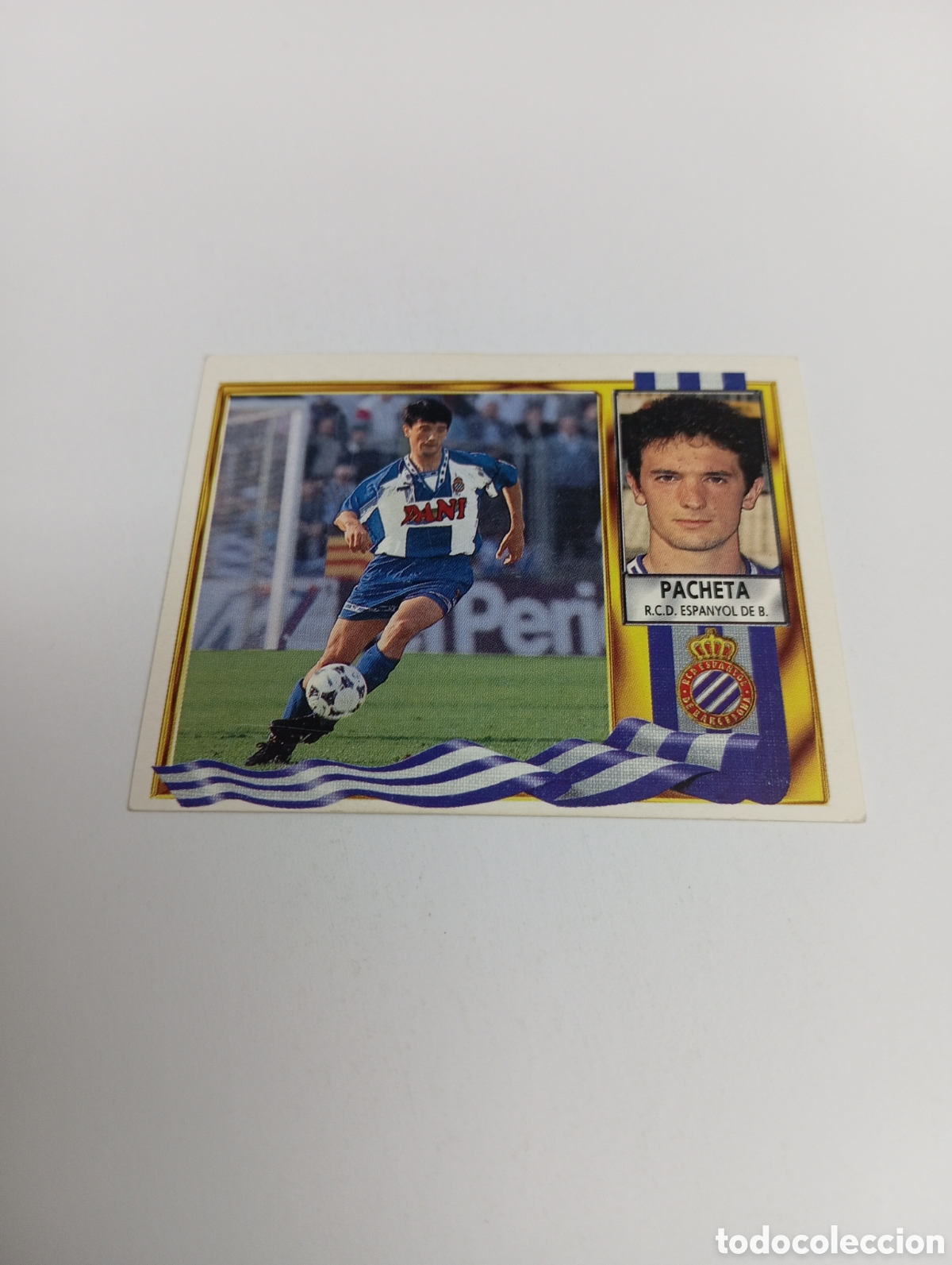 Cromos de F&uacute;tbol: PACHETA Espanyol Espa&ntilde;ol Liga Este 1995 1996 NUEVO SIN PEGAR PANINI 95 96