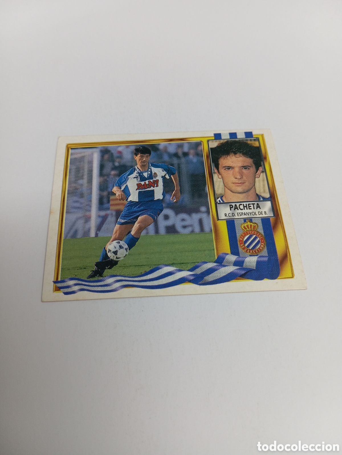 Cromos de F&uacute;tbol: PACHETA Espanyol Espa&ntilde;ol Liga Este 1995 1996 NUEVO SIN PEGAR PANINI 95 96