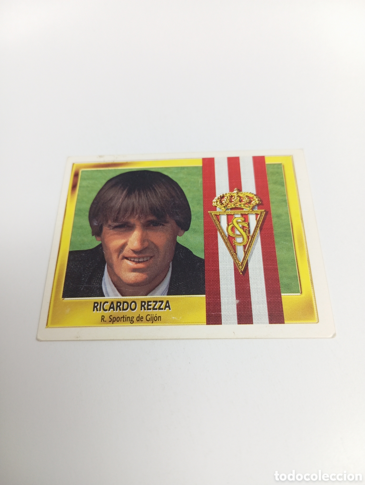 Cromos de F&uacute;tbol: ENTRENADOR RICARDO REZZA Sporting de Gij&oacute;n Liga Este 1995 1996 NUEVO SIN PEGAR PANINI 95 96