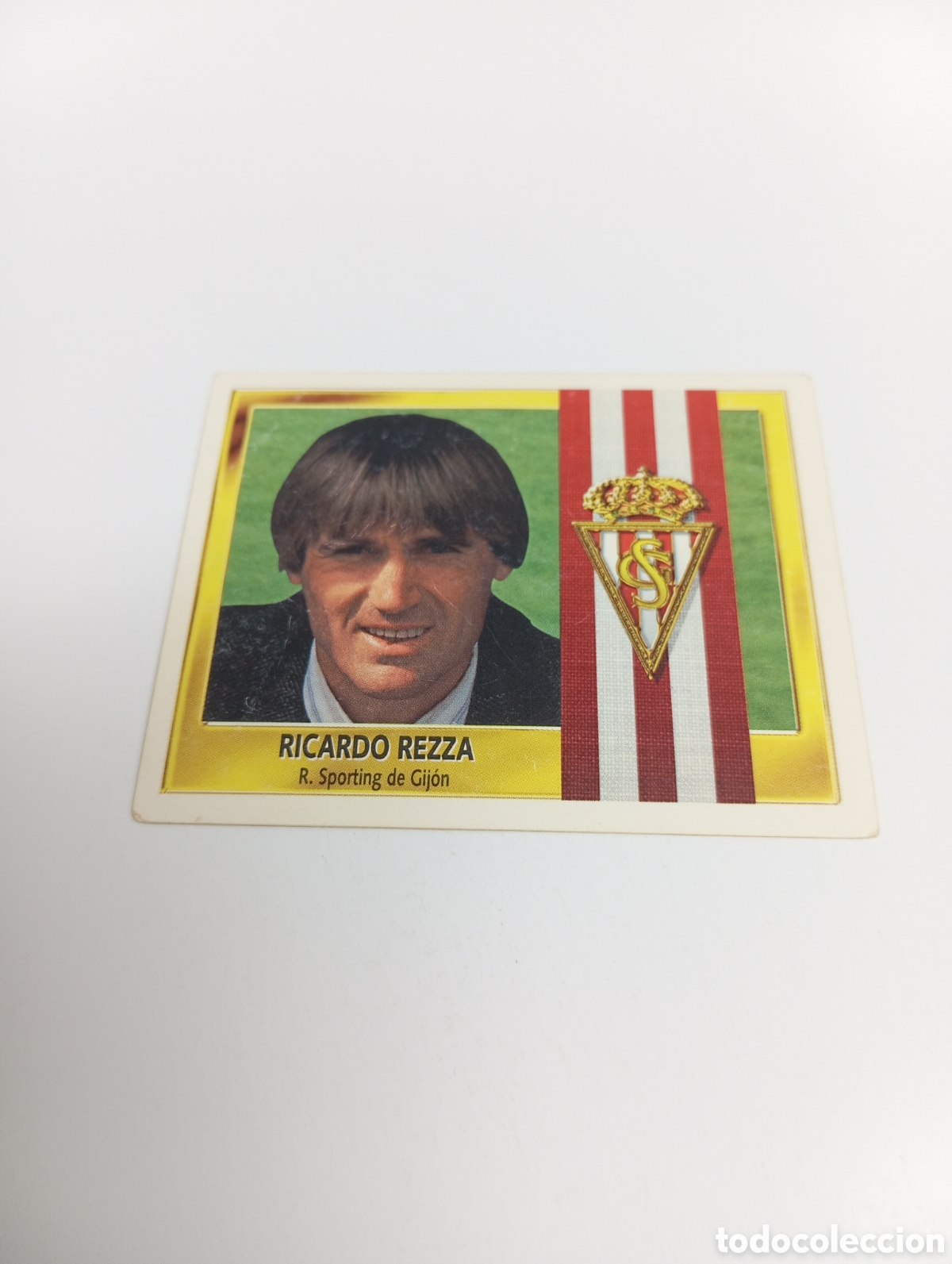 Cromos de F&uacute;tbol: ENTRENADOR RICARDO REZZA Sporting de Gij&oacute;n Liga Este 1995 1996 NUEVO SIN PEGAR PANINI 95 96