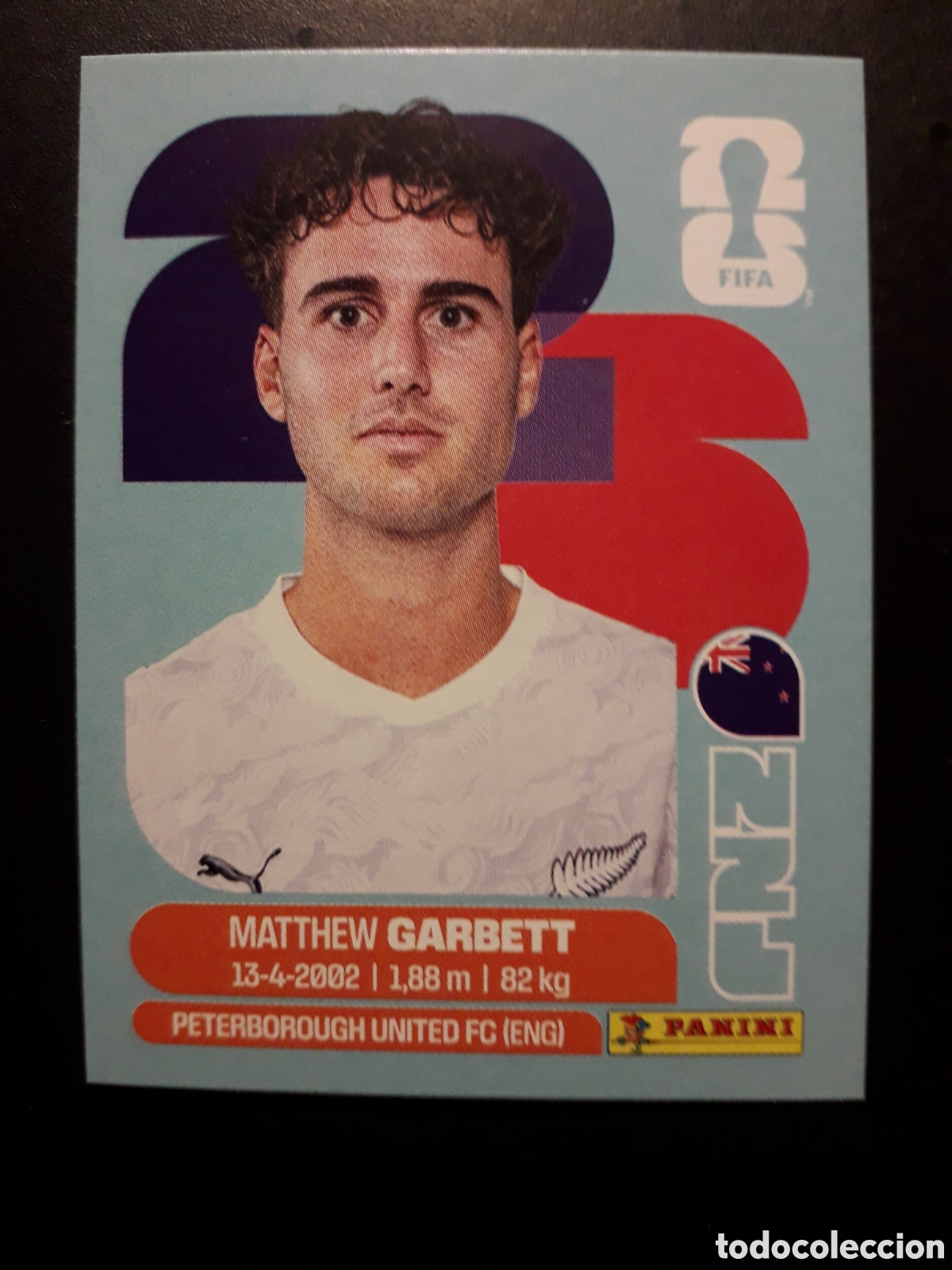 Cromos de F&uacute;tbol: GARBETT NUEVA ZELANDA NZL 14 MUNDIAL F&Uacute;TBOL 2026 FIFA WORLD CUP PANINI SIN PEGAR PEDIDO M&Iacute;NIMO 3&euro;