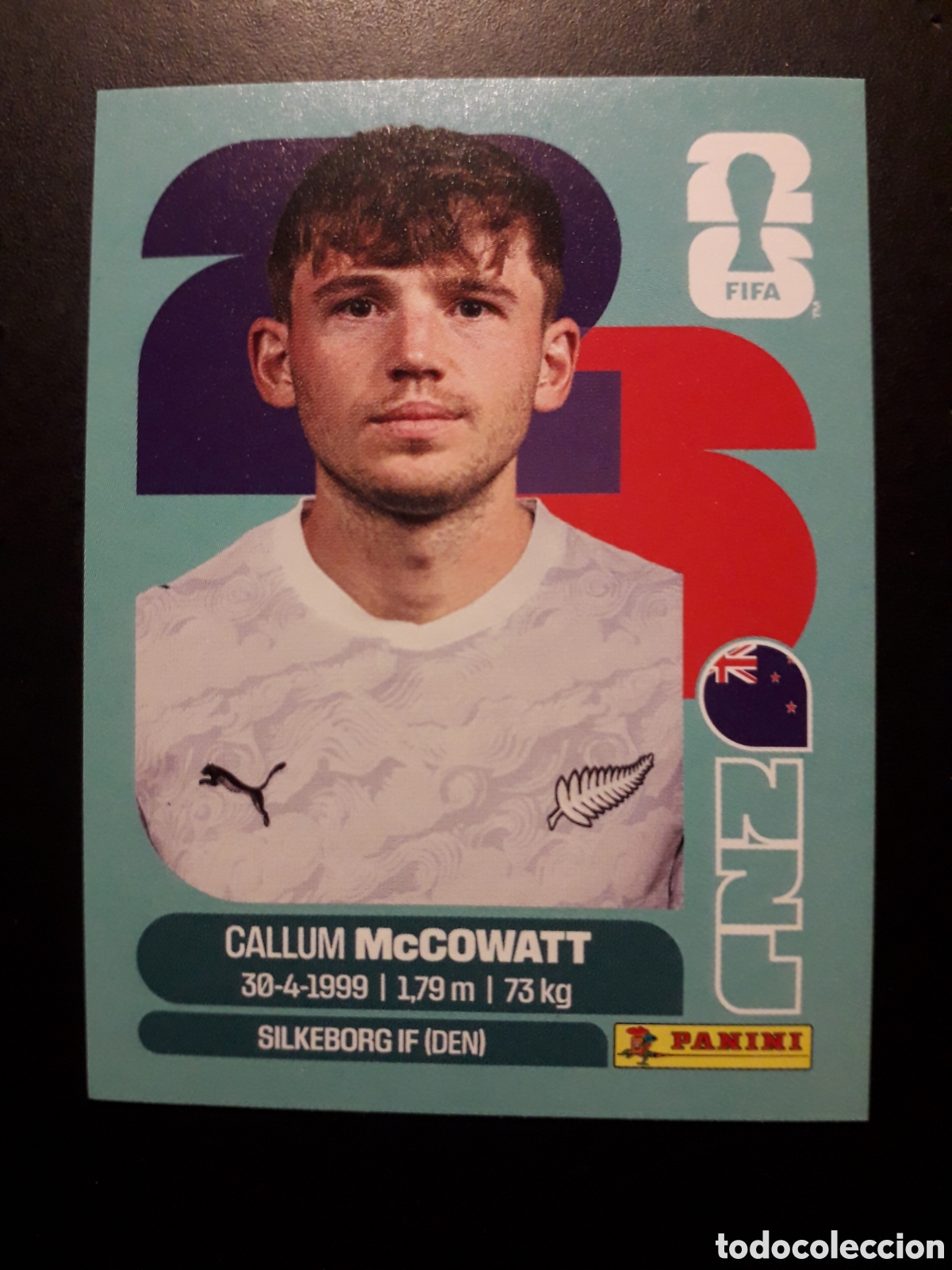 Cromos de F&uacute;tbol: McCOWATT NUEVA ZELANDA NZL 19 MUNDIAL F&Uacute;TBOL 2026 FIFA WORLD CUP PANINI SIN PEGAR PEDIDO M&Iacute;NIMO 3&euro;.
