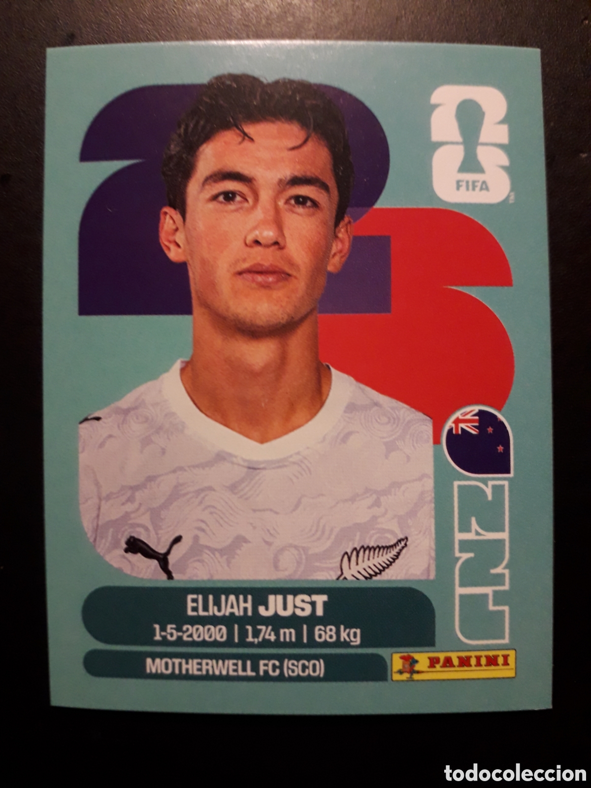 Cromos de F&uacute;tbol: JUST NUEVA ZELANDA NZL 18 MUNDIAL F&Uacute;TBOL 2026 FIFA WORLD CUP PANINI SIN PEGAR PEDIDO M&Iacute;NIMO 3&euro;.
