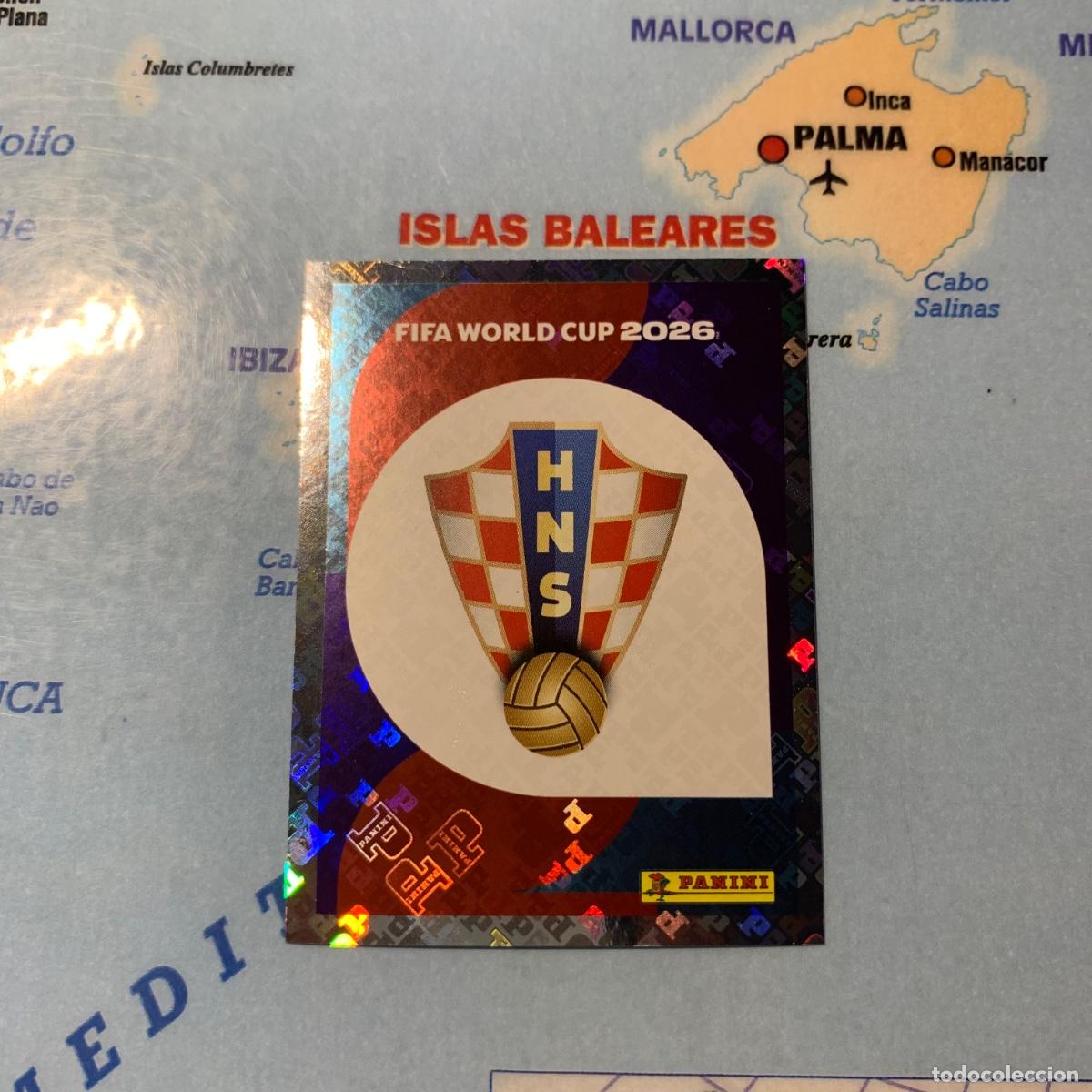 Cromos de F&uacute;tbol: Croacia n&uacute;mero 1 cromo panini Mundial Fifa World Cup 2026