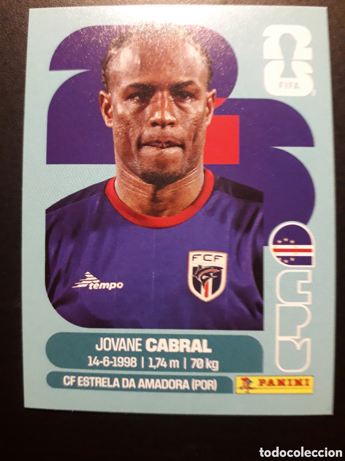 Cromos de F&uacute;tbol: CABRAL CABO VERDE CPV 16 MUNDIAL F&Uacute;TBOL 2026 FIFA WORLD CUP PANINI SIN PEGAR PEDIDO M&Iacute;NIMO 3&euro;