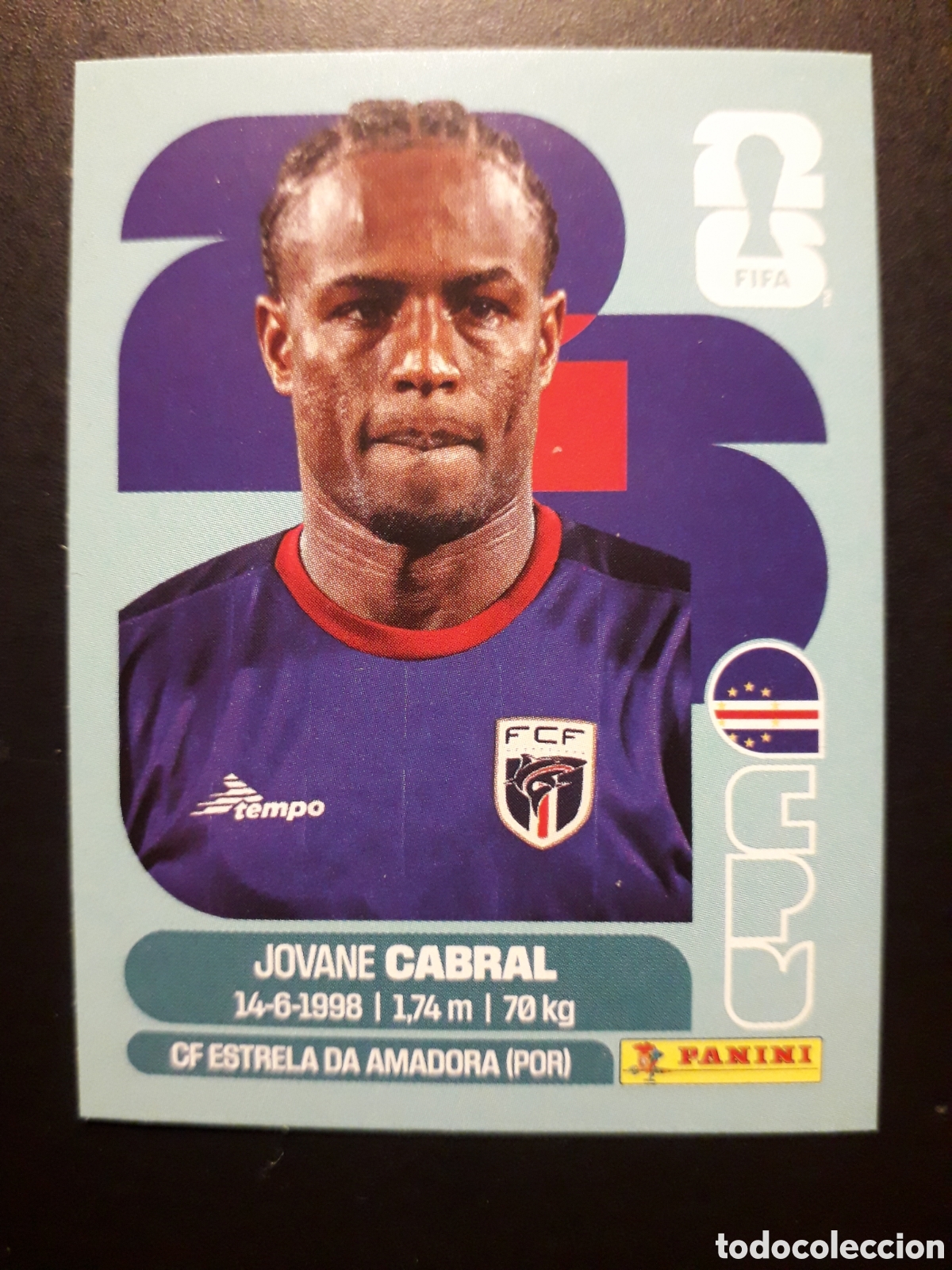 Cromos de F&uacute;tbol: CABRAL CABO VERDE CPV 16 MUNDIAL F&Uacute;TBOL 2026 FIFA WORLD CUP PANINI SIN PEGAR PEDIDO M&Iacute;NIMO 3&euro;