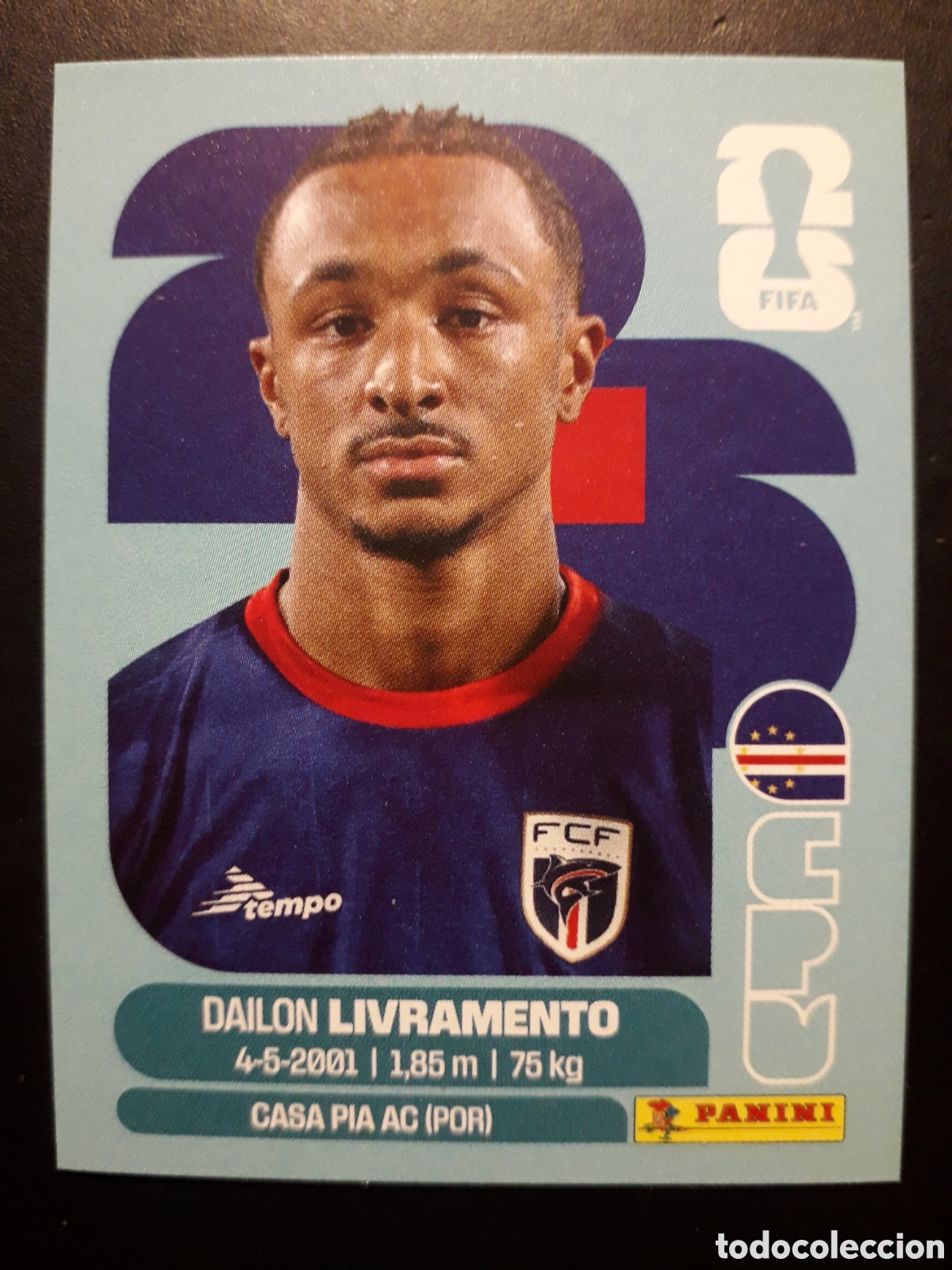 Cromos de F&uacute;tbol: LIVRAMENTO CABO VERDE CPV 18 MUNDIAL F&Uacute;TBOL 2026 FIFA WORLD CUP PANINI SIN PEGAR PEDIDO M&Iacute;NIMO 3&euro;