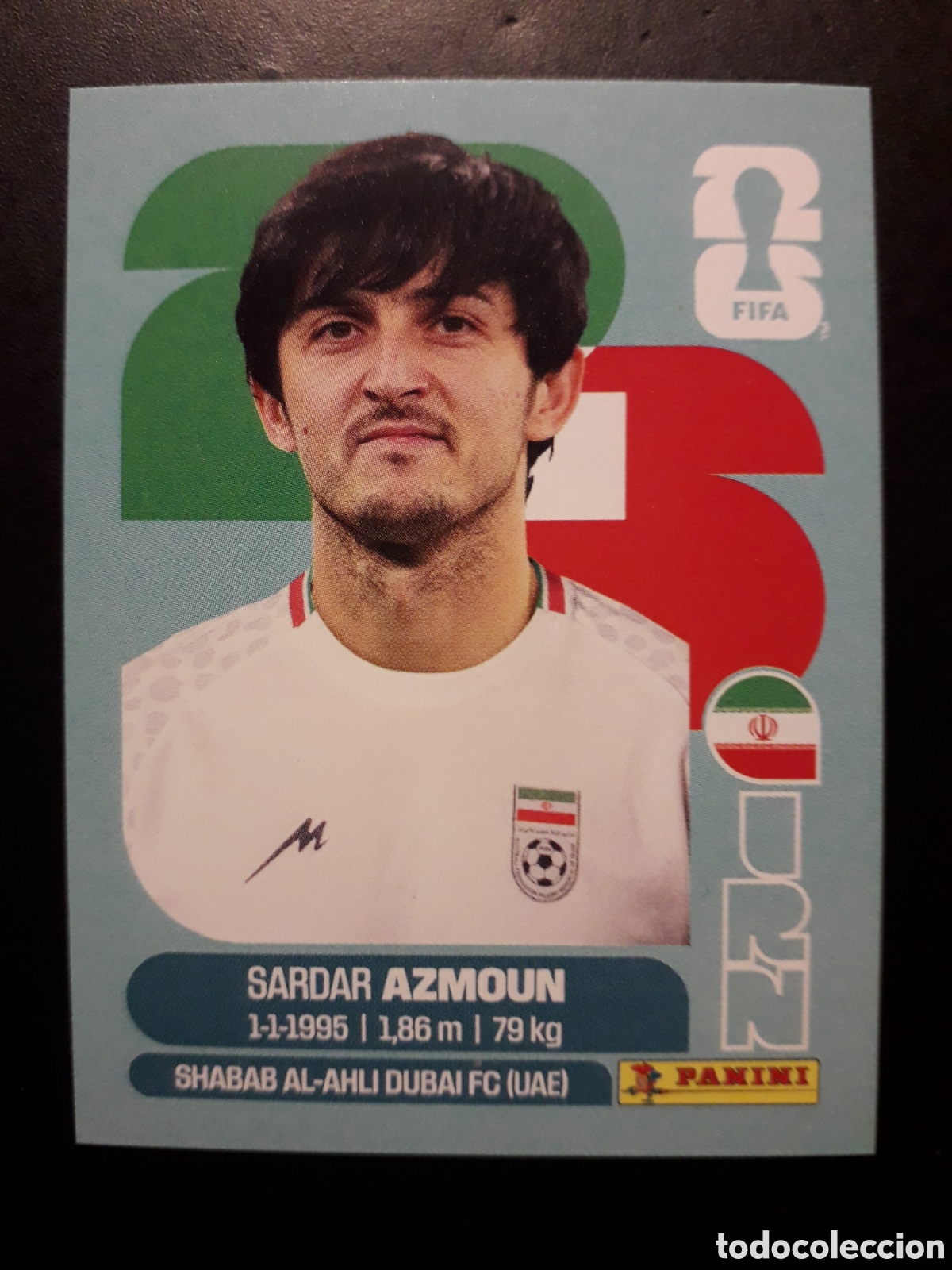 Cromos de F&uacute;tbol: AZMOUN IR&Aacute;N IRN 17 MUNDIAL F&Uacute;TBOL 2026 FIFA WORLD CUP PANINI SIN PEGAR PEDIDO M&Iacute;NIMO 3&euro;