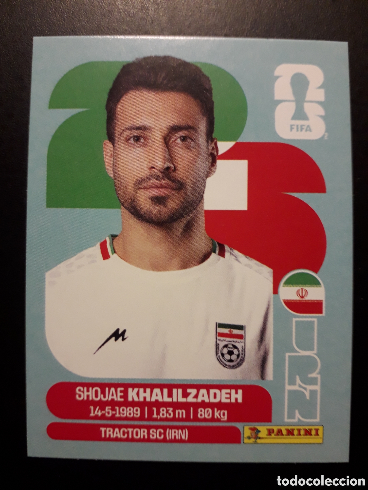 Cromos de F&uacute;tbol: KHALILZADEH IR&Aacute;N IRN 6 MUNDIAL F&Uacute;TBOL 2026 FIFA WORLD CUP PANINI SIN PEGAR PEDIDO M&Iacute;NIMO 3&euro;